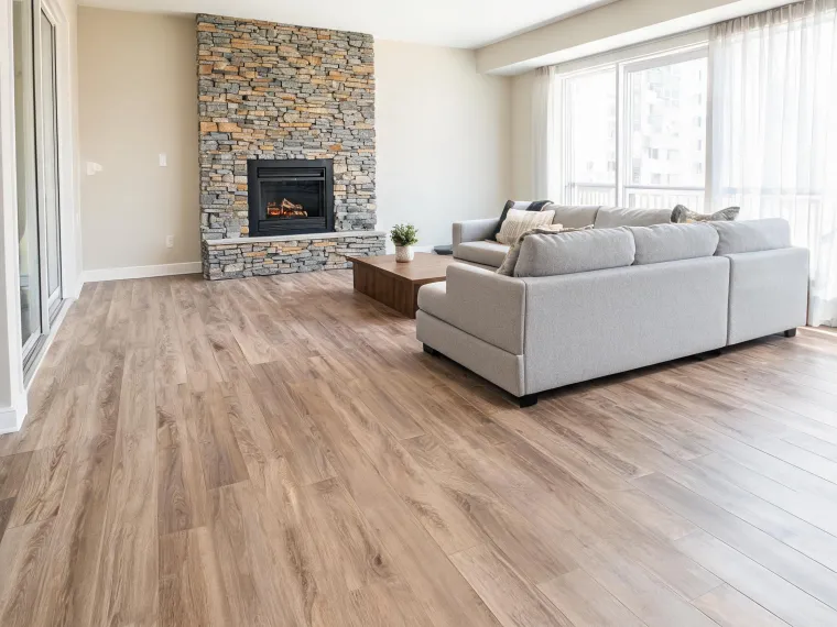 Multifamily unit with LVP flooring